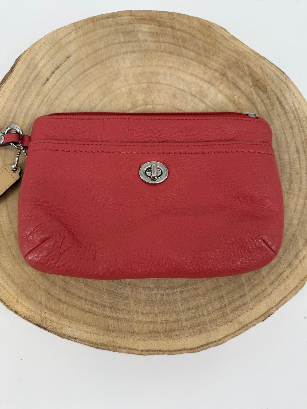 Coach Wristlet Y2K Coral Pink Orange Beach Vacation Fall Halloween
